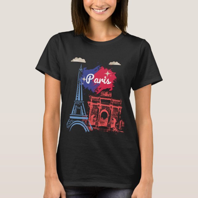 Camiseta Torre Eiffel de Paris (Frente)