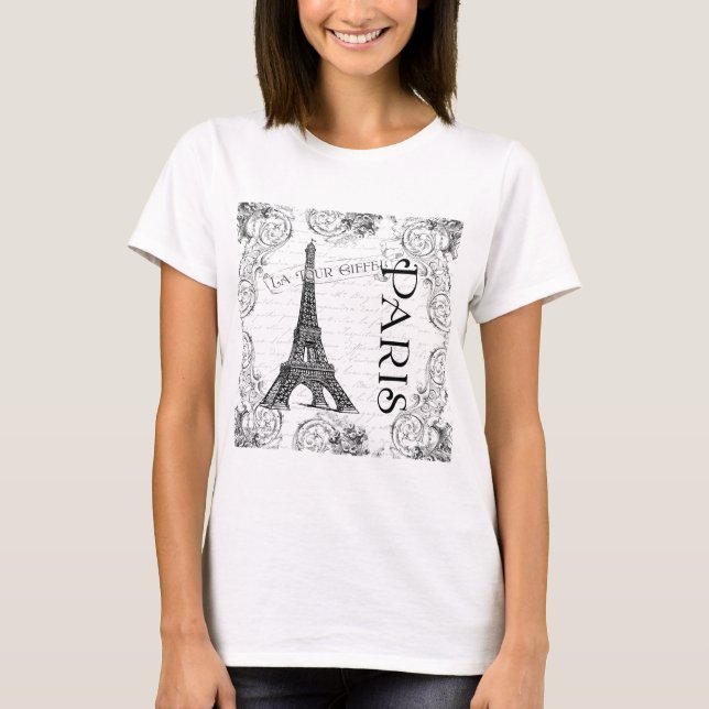 Camiseta Torre Eiffel de Paris e Rolls (Frente)