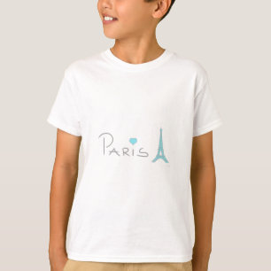 Camiseta Torre Eiffel do Coração de Paris