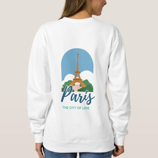 Camiseta Torre Eiffel e Paris (Verso)