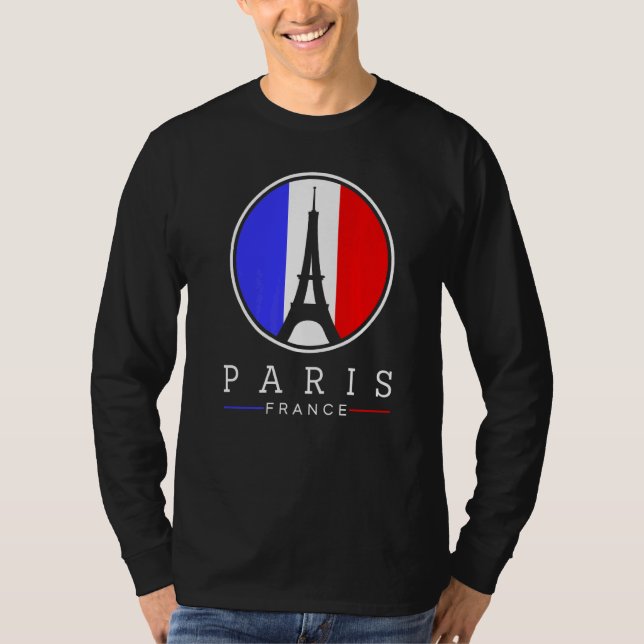 Camiseta Torre Eiffel Em Paris França: O Sinal De Amor Com  (Frente)