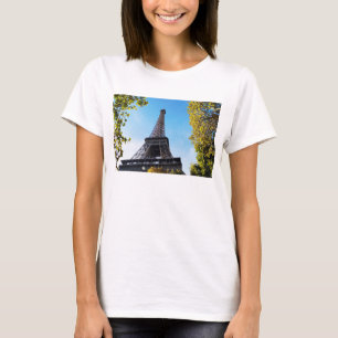 Camiseta Torre Eiffel famosa em Paris, França