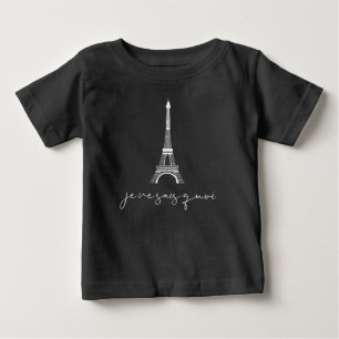 Camiseta Torre Eiffel Je Ne Sais Quoi Fofo Preto