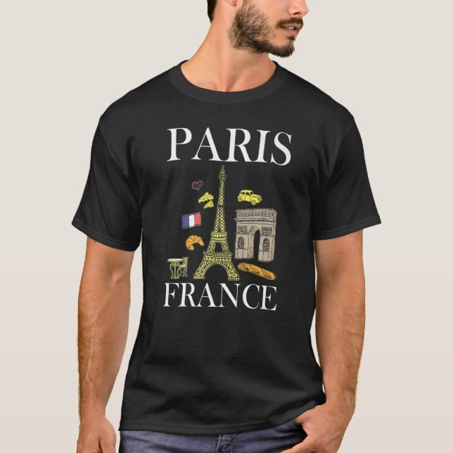 Camiseta Torre Eiffel Lindas Mulheres Paris Premium (Frente)