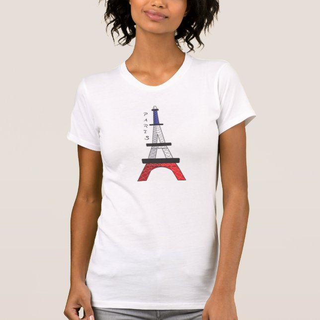 Camiseta Torre Eiffel Paris (Frente)