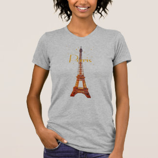 Camiseta Torre Eiffel Paris Texto
