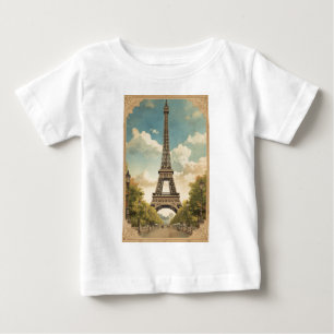Camiseta Torre Eiffel Paris Viagem Estilo Vintage Arte Retr
