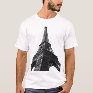 Camiseta Torre Eiffel Preta e Branca - Paris Viagem