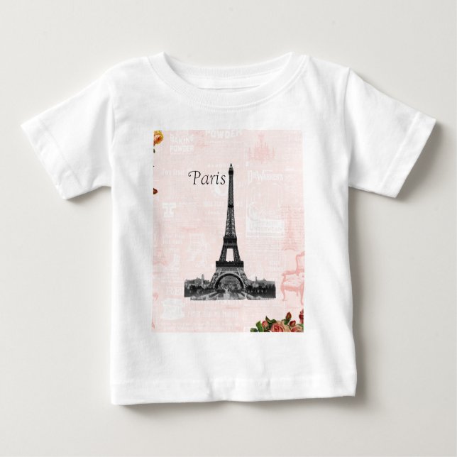 Camiseta Torre Eiffel Vintage (Frente)