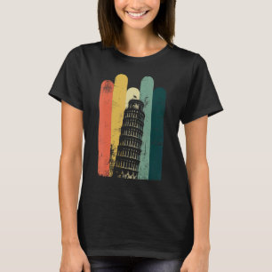 Camiseta Torre inclinada do edifício Pisa Itália