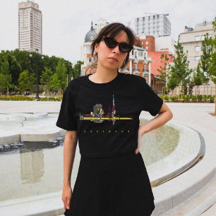 Camiseta Torre Marco de Dortmund Brilho Dourado Viagem