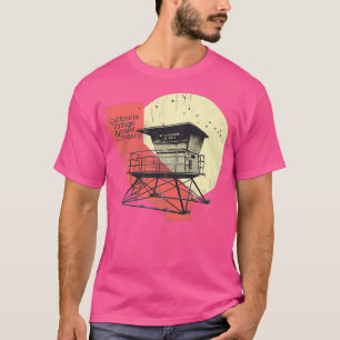 Camiseta Torre salva-vidas do Surf de estilo Vintage