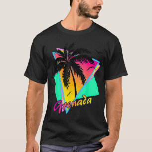 Camiseta Torre Tropical de Verão de Granada 80 Sunse
