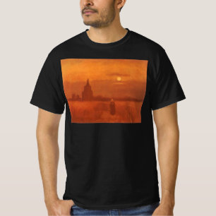 Camiseta Torre velha nos campos por Vincent van Gogh