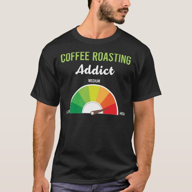 Camiseta Torrefação de café vício (Frente)