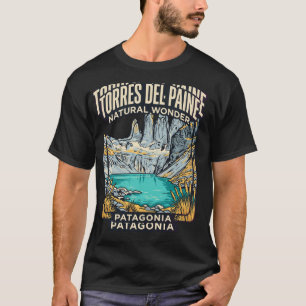 Camiseta Torres del Paine Patagônia Chile Viagem Vintage