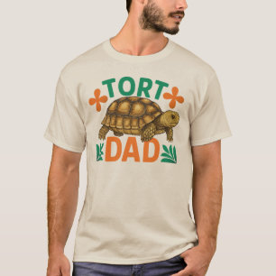 Camiseta Tort Pai Sulcata Tortoise Reptile Gift para Ele