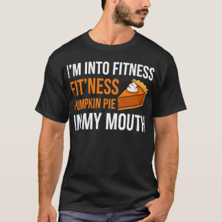 Camiseta Torta De Abóbora Fitness Divertida Na Minha Boca