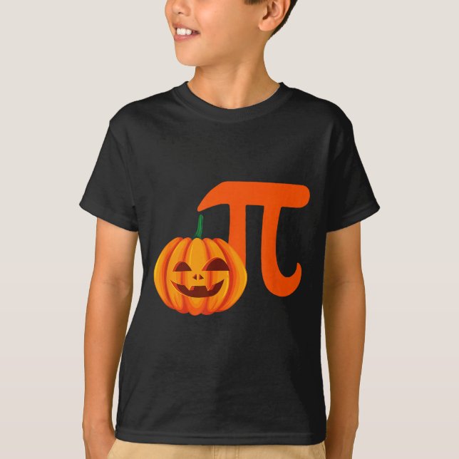 Camiseta Torta de abóbora jack o lantern halloween matemáti (Frente)