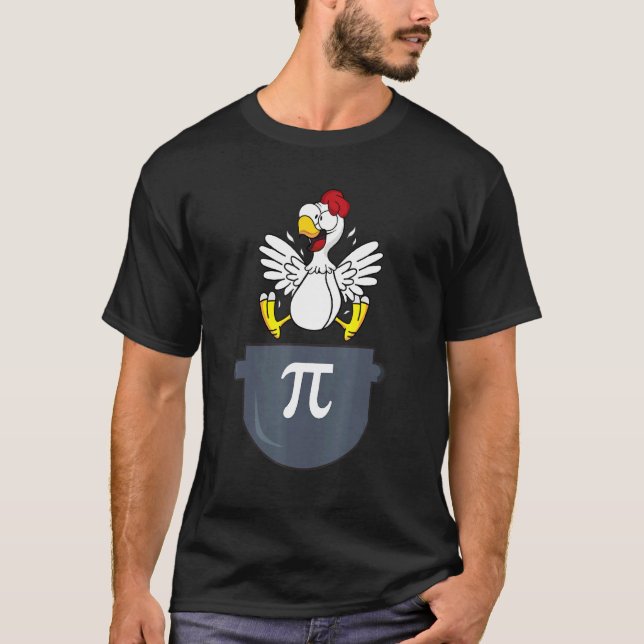 Camiseta Torta De Frango Dia Do Pi Piada Matemática Números (Frente)