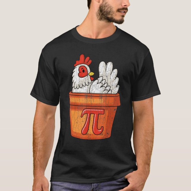 Camiseta Torta De Frango Dia Do Pi Torta Matemática Geek  3 (Frente)
