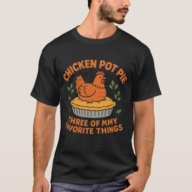 Camiseta Torta de Frango Engraçada Fazenda Amante de Frango (Frente)