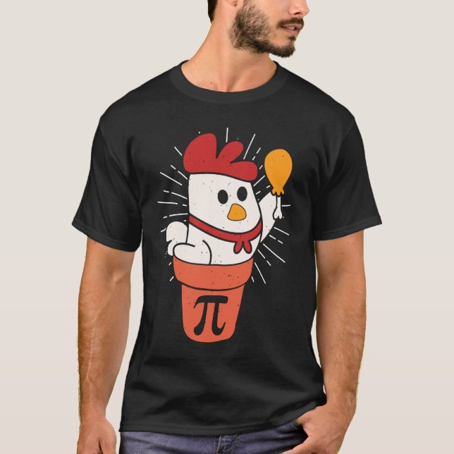 Camiseta Torta de Frango  Piada de Matemática Dia do Pi 14  (Frente)