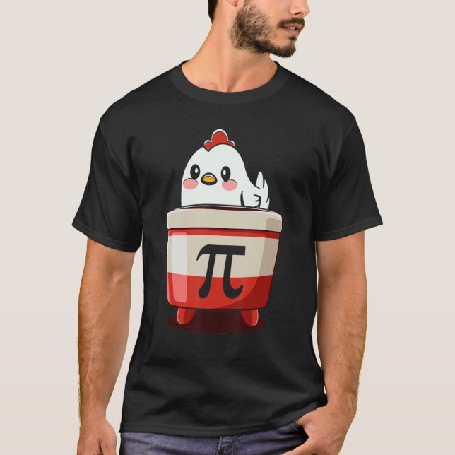 Camiseta Torta de Frango  Piada matemática Torta de Frango  (Frente)