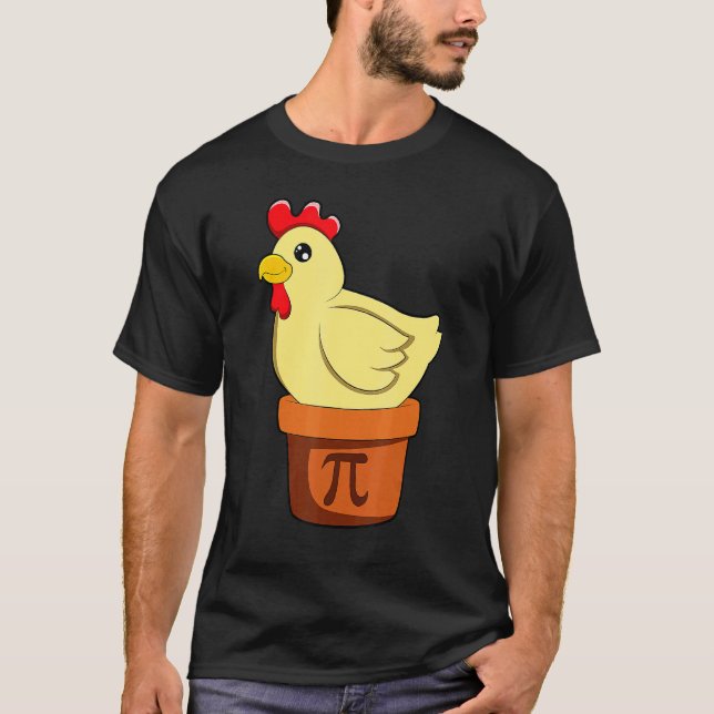 Camiseta Torta De Frango Potencial Dia De Matemática (Frente)