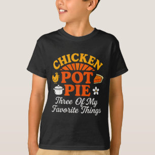 Camiseta Torta De Frango Três Das Minhas Coisas Favoritas E