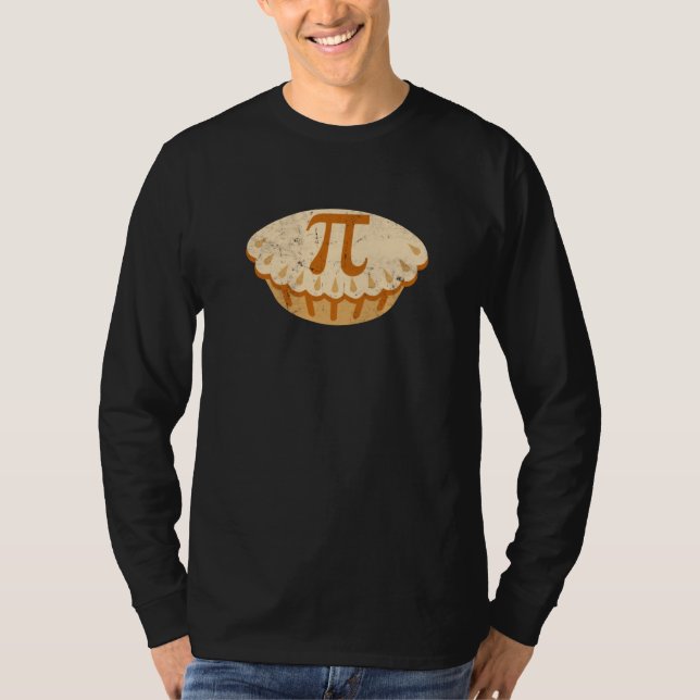 Camiseta Torta de Maçã Dia do Pi Símbolo de Matemática Prof (Frente)