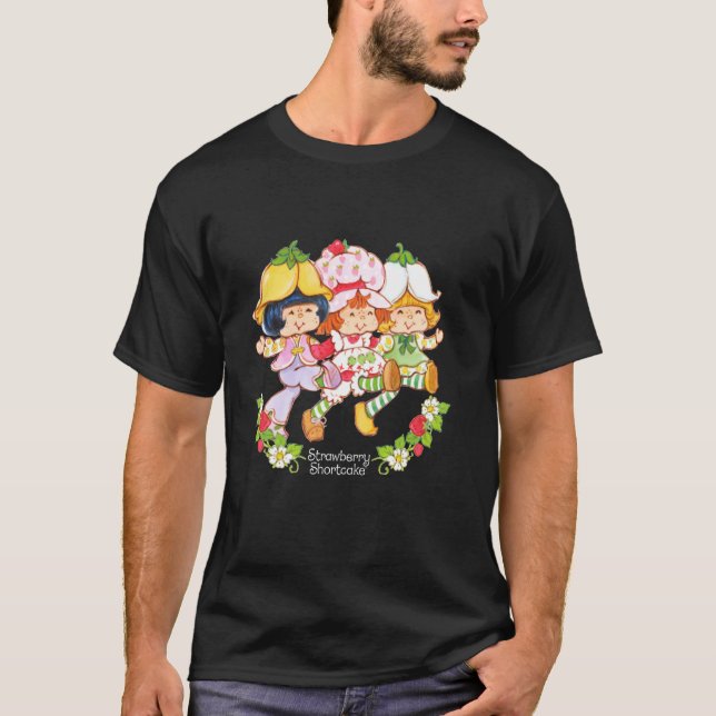 Camiseta Torta de Morango Menta & Amendoim Jardim Amigas (Frente)