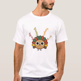 Camiseta Torta de Peru Amigos e Família | Ação de Graças Mo