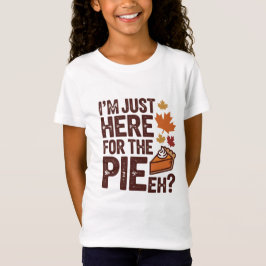Camiseta Torta engraçada de Ação de Graças canadense 'É' re
