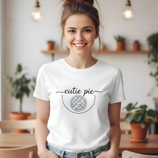 Camiseta Torta Fofa Feminina Piada Engraçada Gráfica