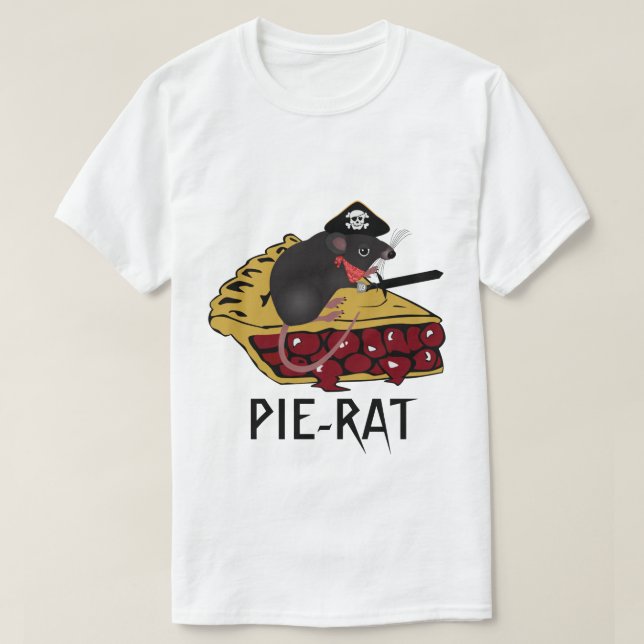 Camiseta Torta-Rato da cereja (Frente do Design)