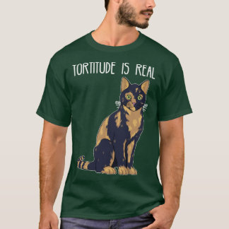 Camiseta Tortitude é Real casco de tartaruga Gata ortie imp