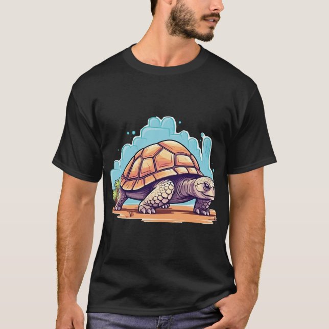 Camiseta Tortoise do deserto bonito (Frente)