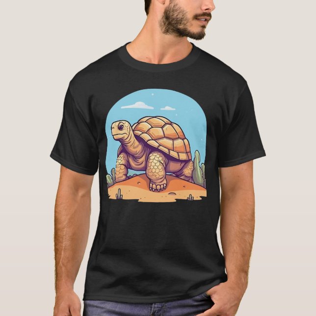 Camiseta Tortoise do deserto bonito (Frente)
