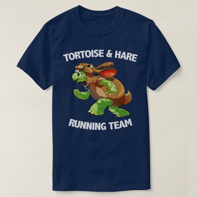Camiseta Tortoise Hare Running Team (Frente do Design)