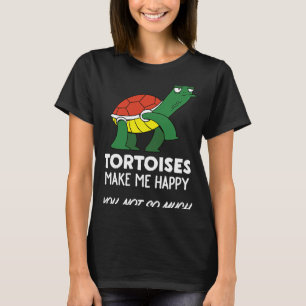 Camiseta Tortoise Tortoises Me Faz Feliz