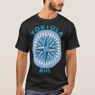 Camiseta Tortola BVI Vintage Tortola BVI Compass Rosa