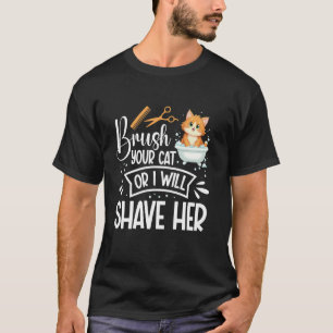 Camiseta Tosa-pet Tosa-gato Estilista-de-gatinho Tosa-gatin