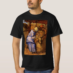 Camiseta Tosquiadores de ovelhas (após Millet) por Vincent 