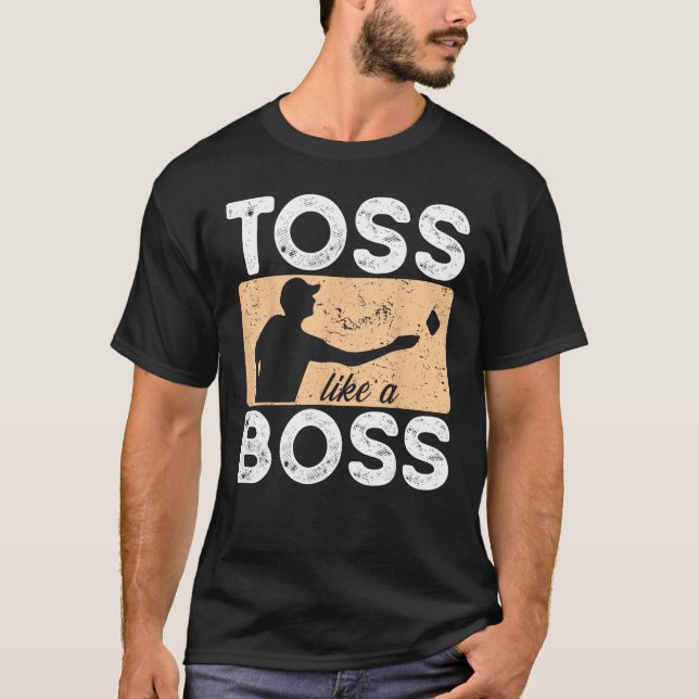 Camiseta Tosse como um Chefe Bean Bag Tosse Jogadores Cornh (Frente)
