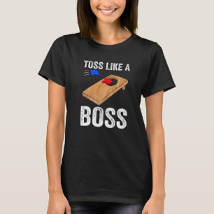 Camiseta Tosse Como Um Chefe Da Equipe Cornhole Bean Bag Co
