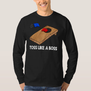 Camiseta Tosse Como Um Chefe Da Equipe Cornhole Bean Bag Co