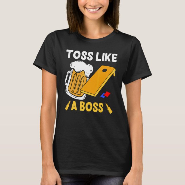 Camiseta Tosse Como Um Saco De Beer Bebendo Do Chefe (Frente)