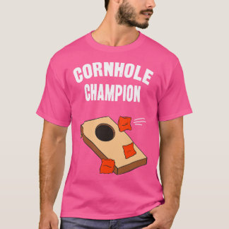 Camiseta Tosse Cornhole Champion Funny Bean Bag