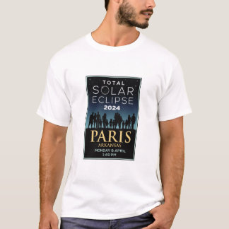 Camiseta Total 2024 Solar Eclipse, Paris, Arkansas